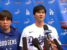 Shohei Ohtani at DodgerFest via SportsNetLA.